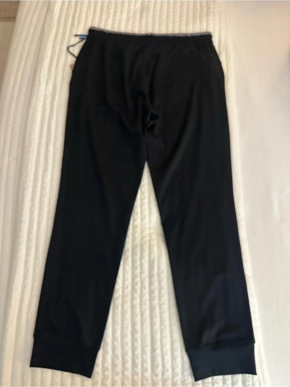 chubbies Black Joggers with Blue Drawstring